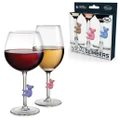 Social Climbers - Fred Koala Wine Glass Drink Markers - Set of 6