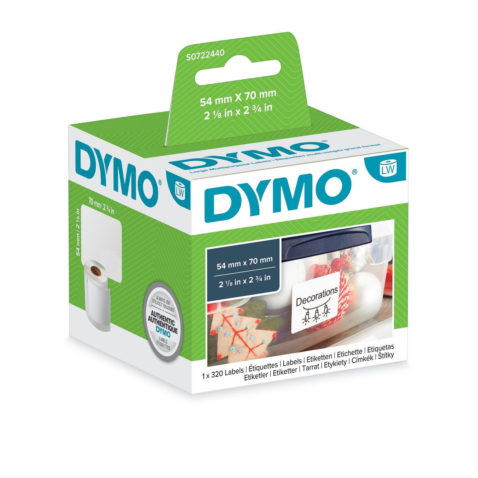 DYMO Multi-Purpose Labels - 54x70mm [S0722440]