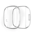 StrapsCo TPU Fullbody Protective Watch Case For Fitbit Versa 3/Fitbit Sense (Clear)