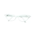 Bristol Novelty Womens/Ladies 50s Female Glasses (White) (One Size)