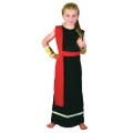 Bristol Novelty Childrens/Girls Roman Costume (Black/Red/Gold) (L)