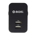 Moki ACC-MUSBWB Mobile Device Charger Black Indoor [ACC MUSBWB]