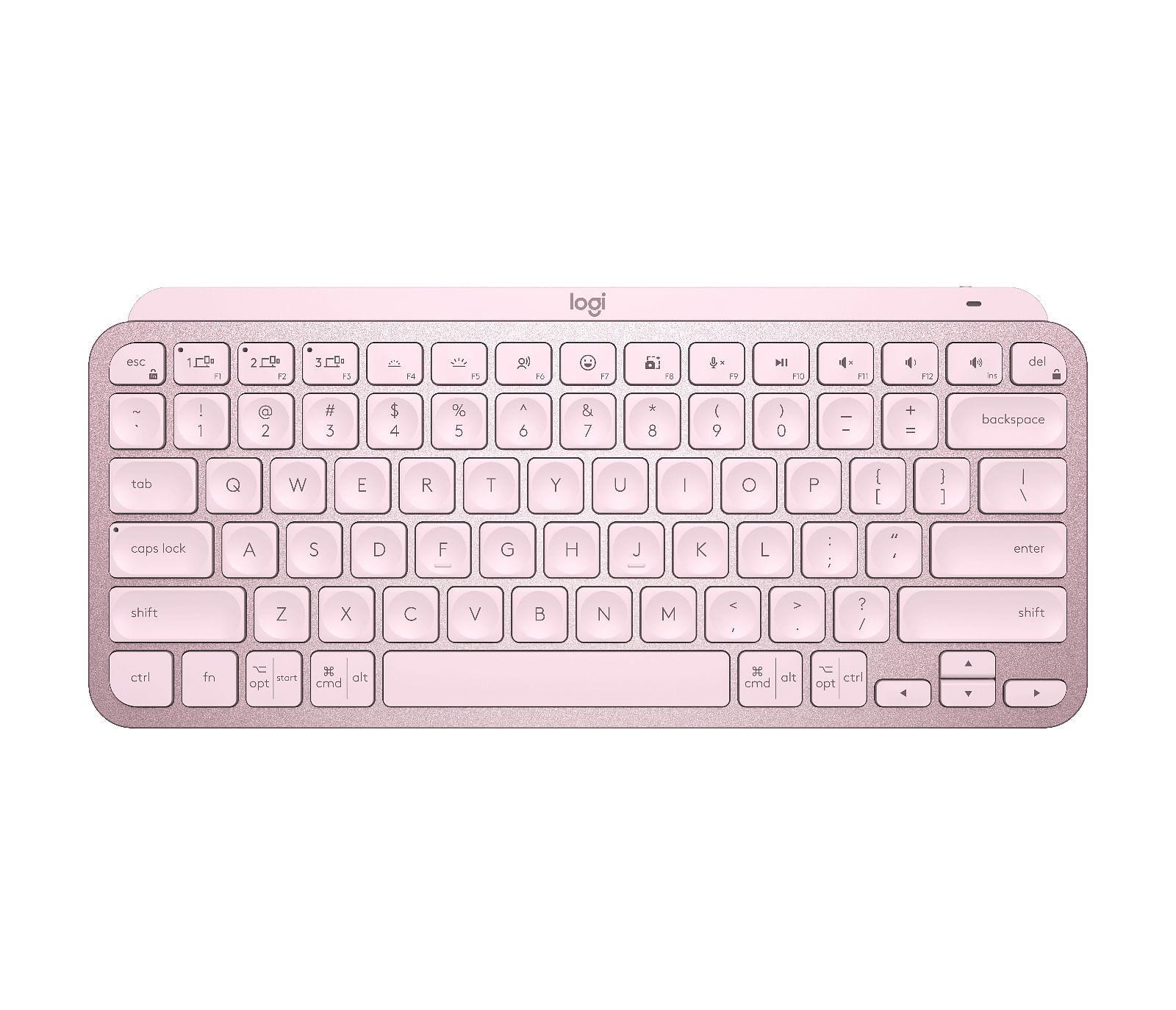 Logitech MX Keys Mini Minimalist Wireless Illuminated Keyboard - Rose [920-010507]