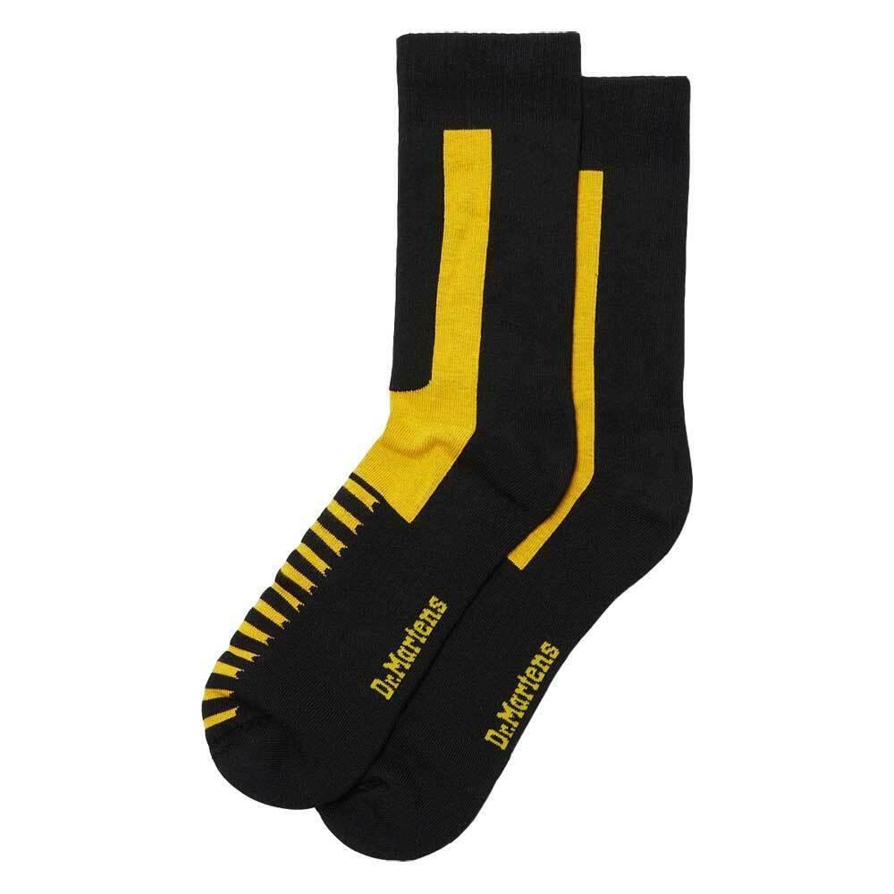 Dr Martens Double Doc Sock - Black/Yellow