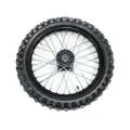 BLACK 12mm 60/100 - 14 14" Inch Front Wheel Rim Knobby Tyre PIT PRO Dirt Bike