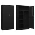 Locker Cabinet Black 90x40x180 cm Steel vidaXL