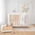 Living Textiles | 4-Piece Nursery Set - Bosco Bear + Free Matching Decal Set