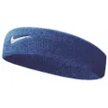 Nike Swoosh Headband (Royal Blue/White) (One Size)