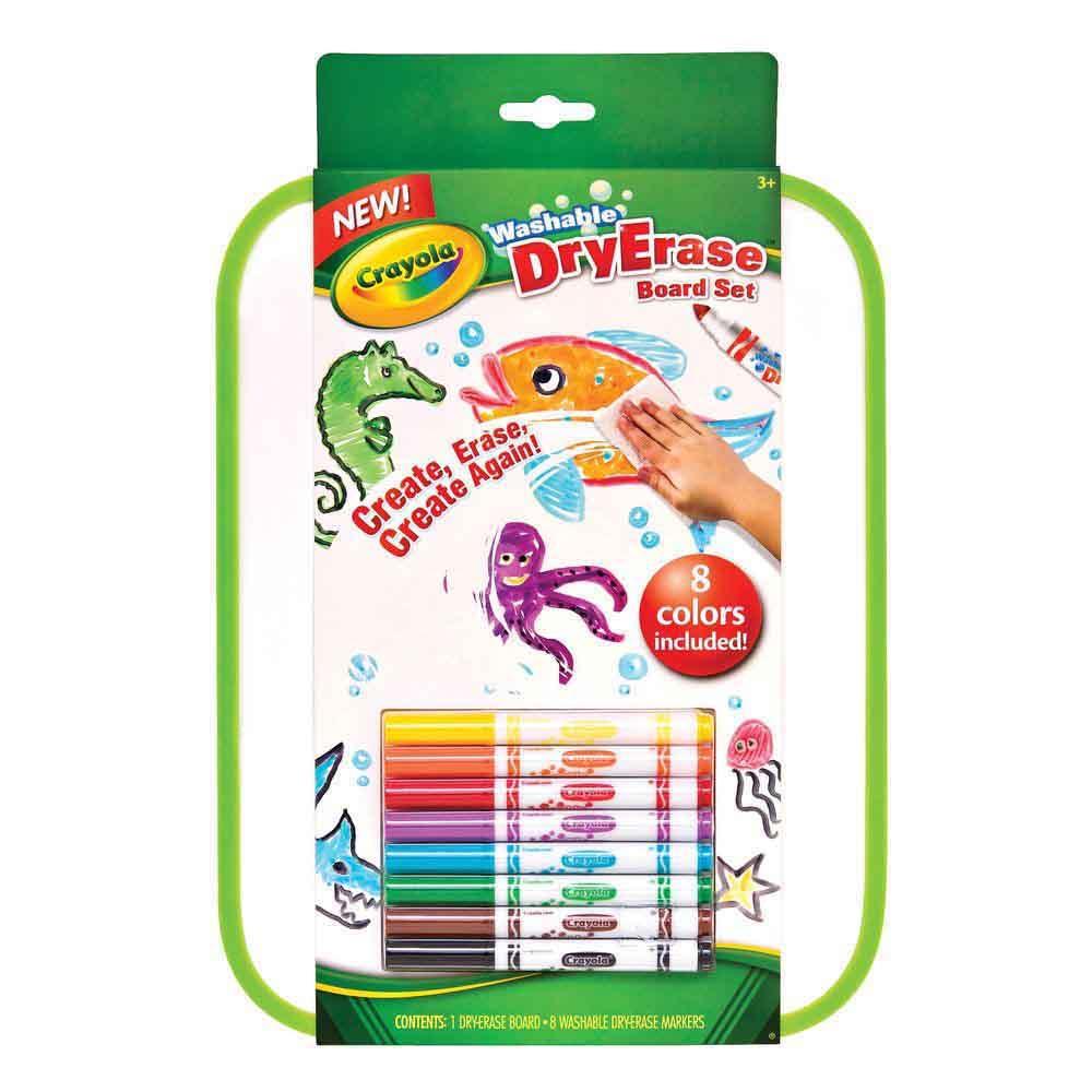 Crayola Dry Erase Board And 8 Washable Markers