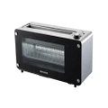 Maxim 2 Slice Glass Toaster Automatic 7 Adjustable Browning Control - Black
