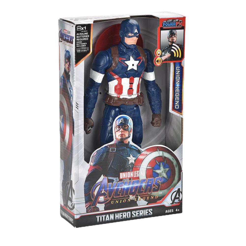 GoodGoods Marvel Avengers 12 inch Action Figures Hulk Hero Series Model Toy Kid Gift (Captain America)