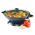 Maxim Kitchen Pro 4.5L 1500W Stir Fry Cooker Grill Steam Electric Wok w/Lid Pan