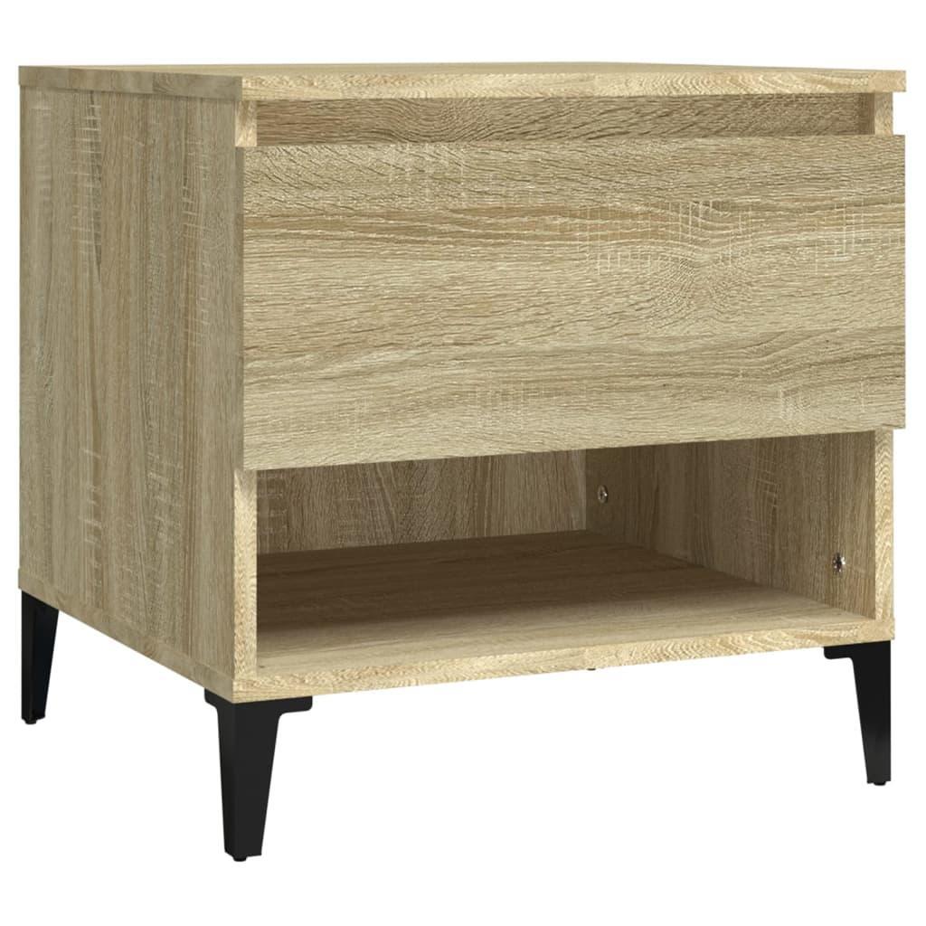 Side Table Sonoma Oak 50x46x50 cm Engineered Wood vidaXL