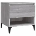 Side Table Grey Sonoma 50x46x50 cm Engineered Wood vidaXL