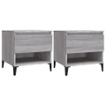 Side Tables 2 pcs Grey Sonoma 50x46x50 cm Engineered Wood vidaXL