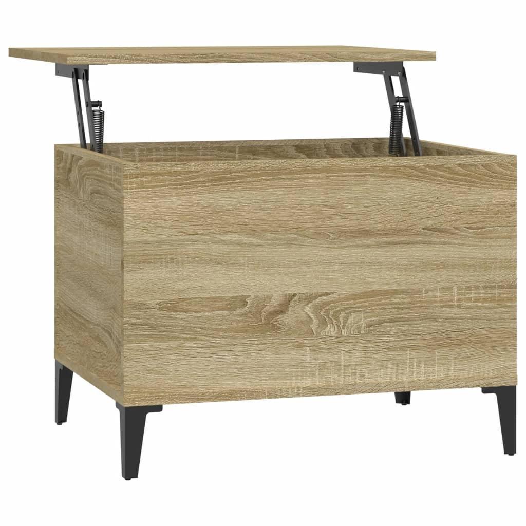 Coffee Table Sonoma Oak 60x44.5x45 cm Engineered Wood vidaXL