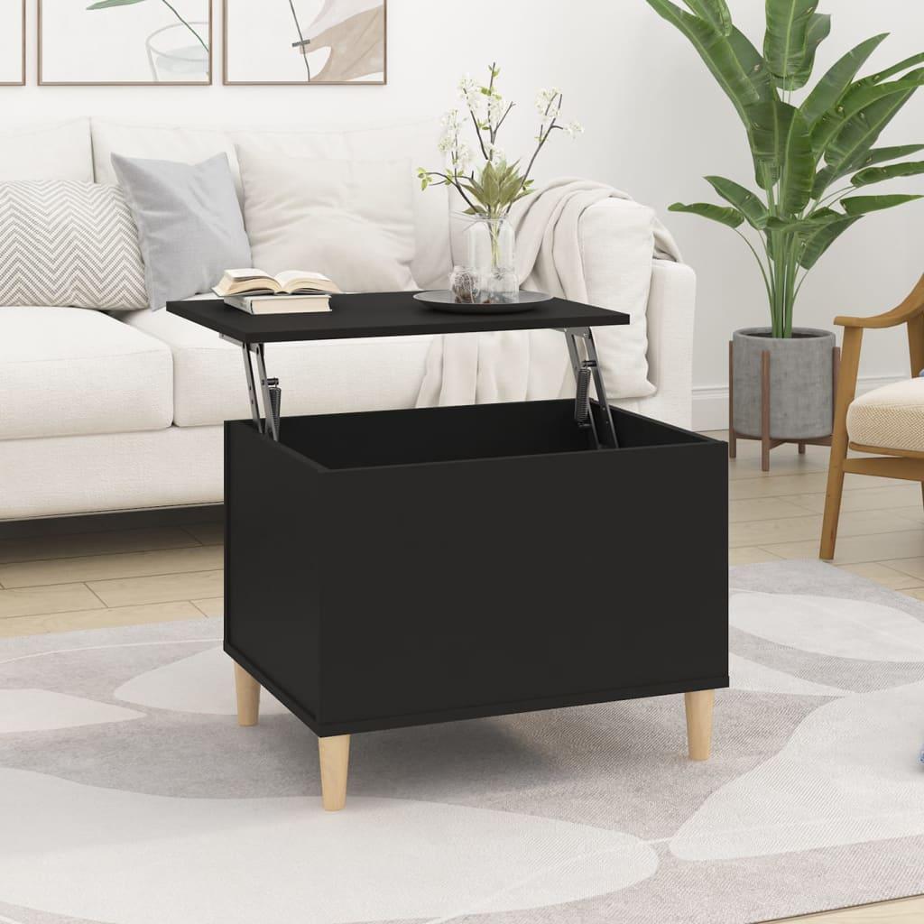 Coffee Table Black 60x44.5x45 cm Engineered Wood vidaXL