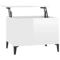 Coffee Table High Gloss White 60x44.5x45 cm Engineered Wood vidaXL