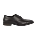 Burton Mens Leather Toe Cap Oxford Shoes (Black) (10 UK)