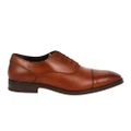 Burton Mens Leather Toe Cap Oxford Shoes (Tan) (9 UK)