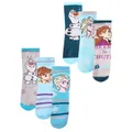 Frozen Girls Character Socks (Pack of 6) (Multicoloured) (6 UK Child-8.5 UK Child)
