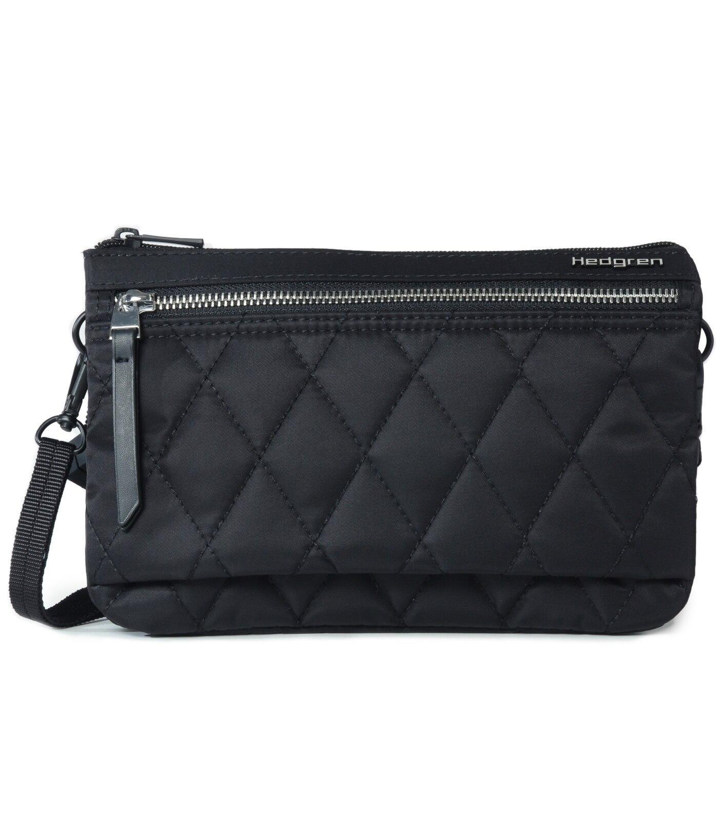 Hedgren Emma 3 Compartment Crossbody Bag with RFID - Quilted Black
