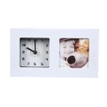 Accessorize White Photo Frame Clock