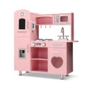 NEW Kids Kitchen Set Pretend Play Food Sets Childrens Utensils Wooden Toy Pink