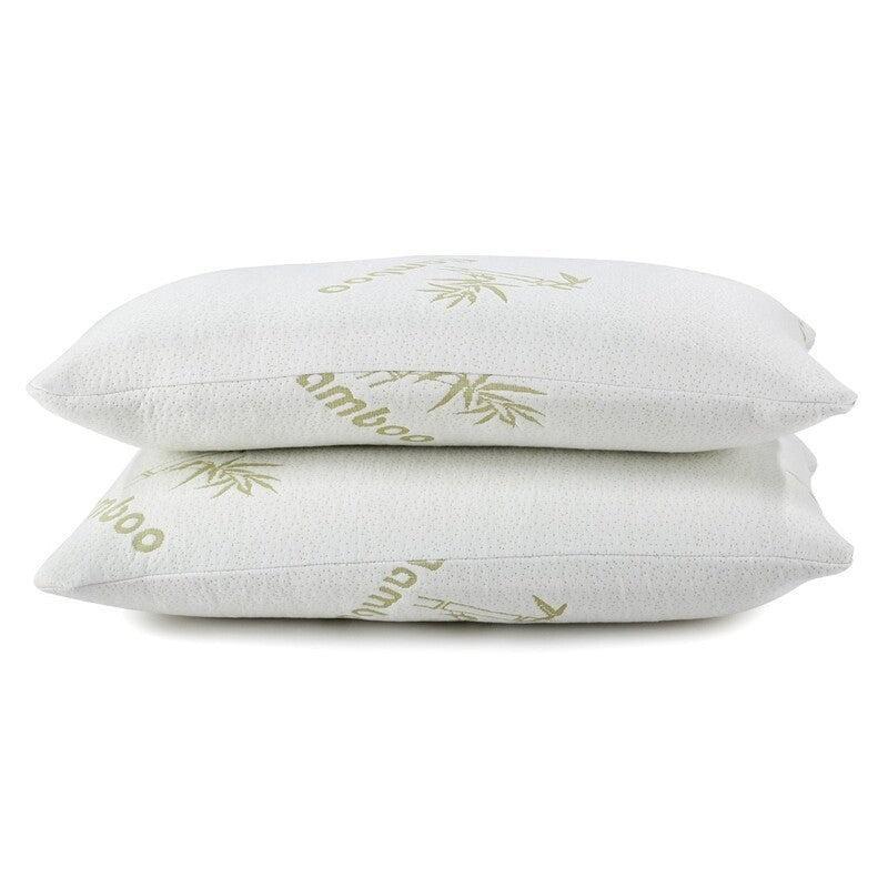 2x Bamboo Pillow Memory Foam Contour Fabric Soft Extra Large King Size 90x48cm