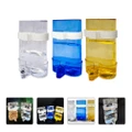 12Pcs Automatic Bird Feeder Parrot Fruit Vegetable Holder Bird Clear Water Container Perch Cage Accessories for Wild Birds Cockatiel Parakeet Blue Yellow