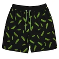 Rick And Morty Mens Pickle Rick Swim Shorts (Black/Green) (M)