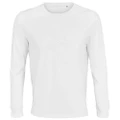 SOLS Unisex Adult Pioneer Organic Cotton Long-Sleeved T-Shirt (White) (4XL)