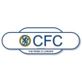 Chelsea FC Retro Years Crest Door Sign (White/Blue) (One Size)