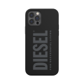 Diesel Silicone Phone Case iPhone 12 / 12 Pro Slim Protective Bumper - Black
