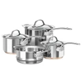 Chasseur Le Cuivre 4pc Stainless Steel Cookware Set | Induction Saucepan Steamer