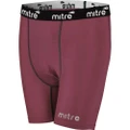 Mitre Neutron Compression Shorts Size LG Men Sports Activewear/Gym Tights Maroon