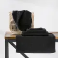 Greek Key Hotel Quality 100% Cotton Towels | Black