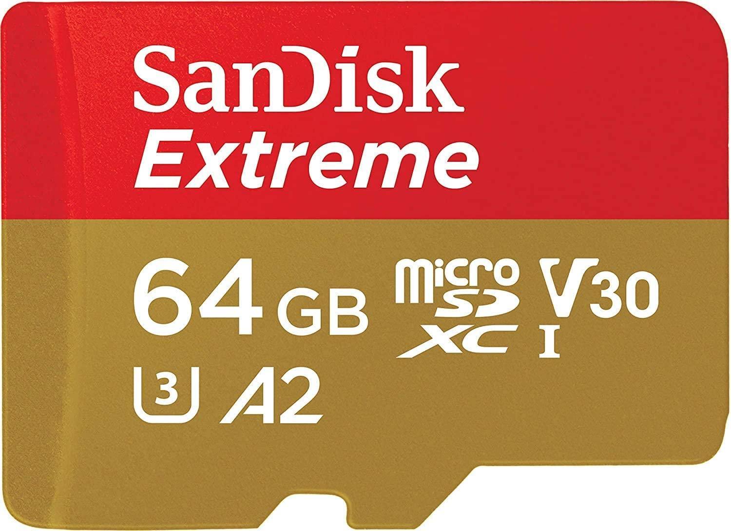 SanDisk Extreme Action 64GB Micro SD Card