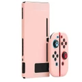 For Nintendo Switch Dockable Case Protective Cover Console JoyCon Grip Case -Pink