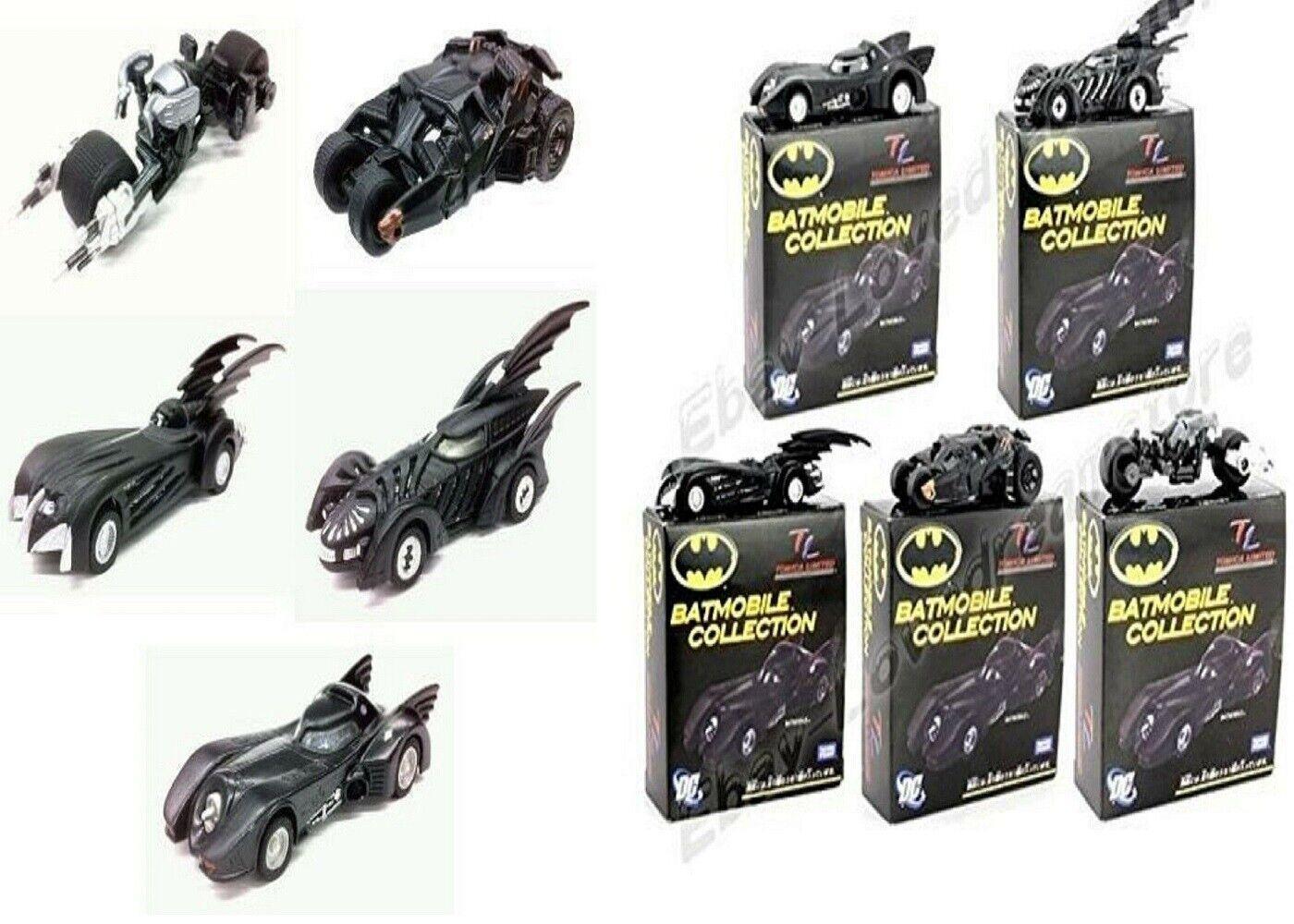 Takara Tomy Batman Batmobile Collection Set of 5 Cars Ages 3+ Car Boys Play Gift