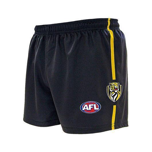 Richmond Tigers AFL Boys Replica Home Shorts [Size: 10]