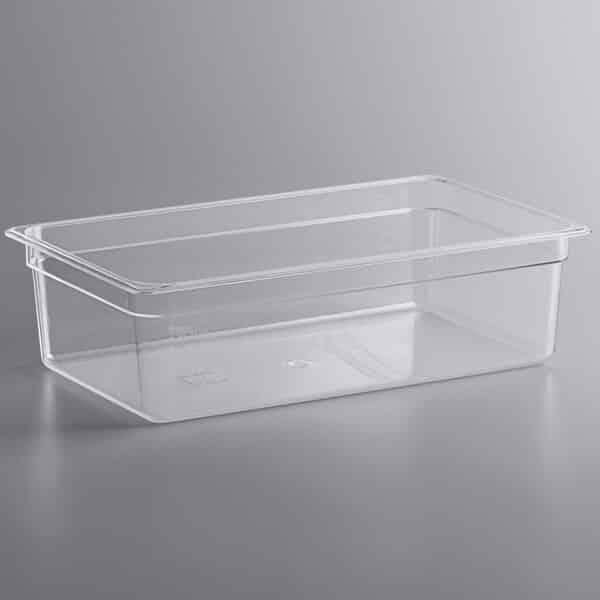 KH 1/1 Full Size Clear Food Pan Polycarbonate PC - 1/1 X 100mm CLEAR