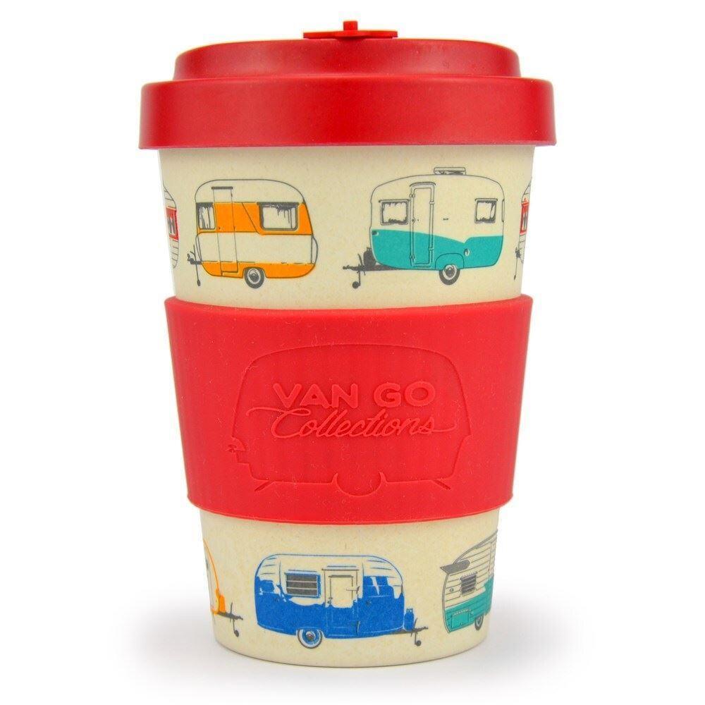 Van Go Collections Bamboo Travel Mug 400ml Van Go Collections 'Spring' Red