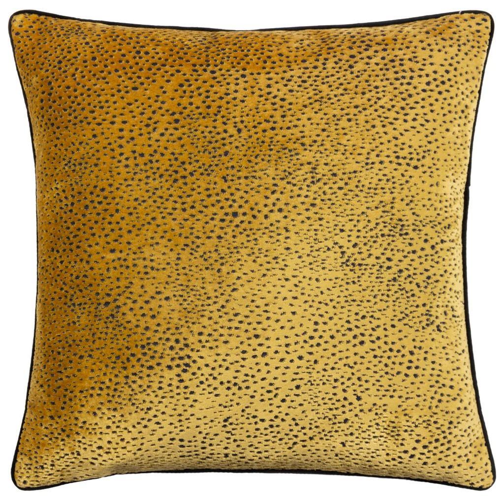 Paoletti Estelle Spotted Cushion Cover (Gold/Black) (45cm x 45cm)