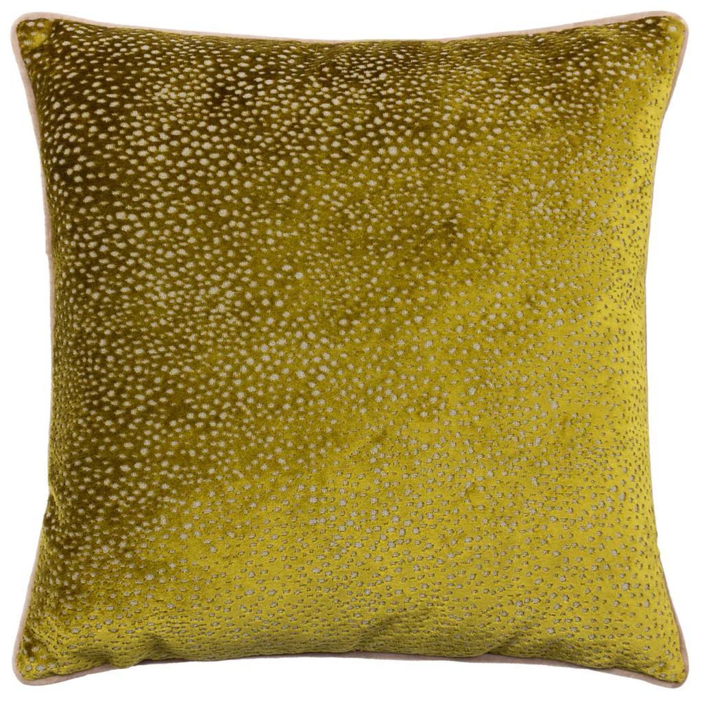 Paoletti Estelle Spotted Cushion Cover (Moss/Taupe) (45cm x 45cm)