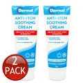 2 x DERMAL THERAPY ANTI-ITCH SOOTHING CREAM ECZEMA DRY INFLAMED SKIN RELIEF 85g