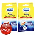 2 x SCHOLL CORN REMOVAL PADS MEDICATED DISC SYSTEM CUSHIONING RELIEF FOOT 9 PACK