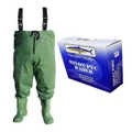 Size 7 Wilson Waterproof Fishing Chest Waders - Lightweight, Durable Nylon PVC
