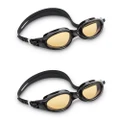 2x Intex Aqua Flow Sport Silicone Pro Master Swimming Pool Goggles 14y+ Assorted