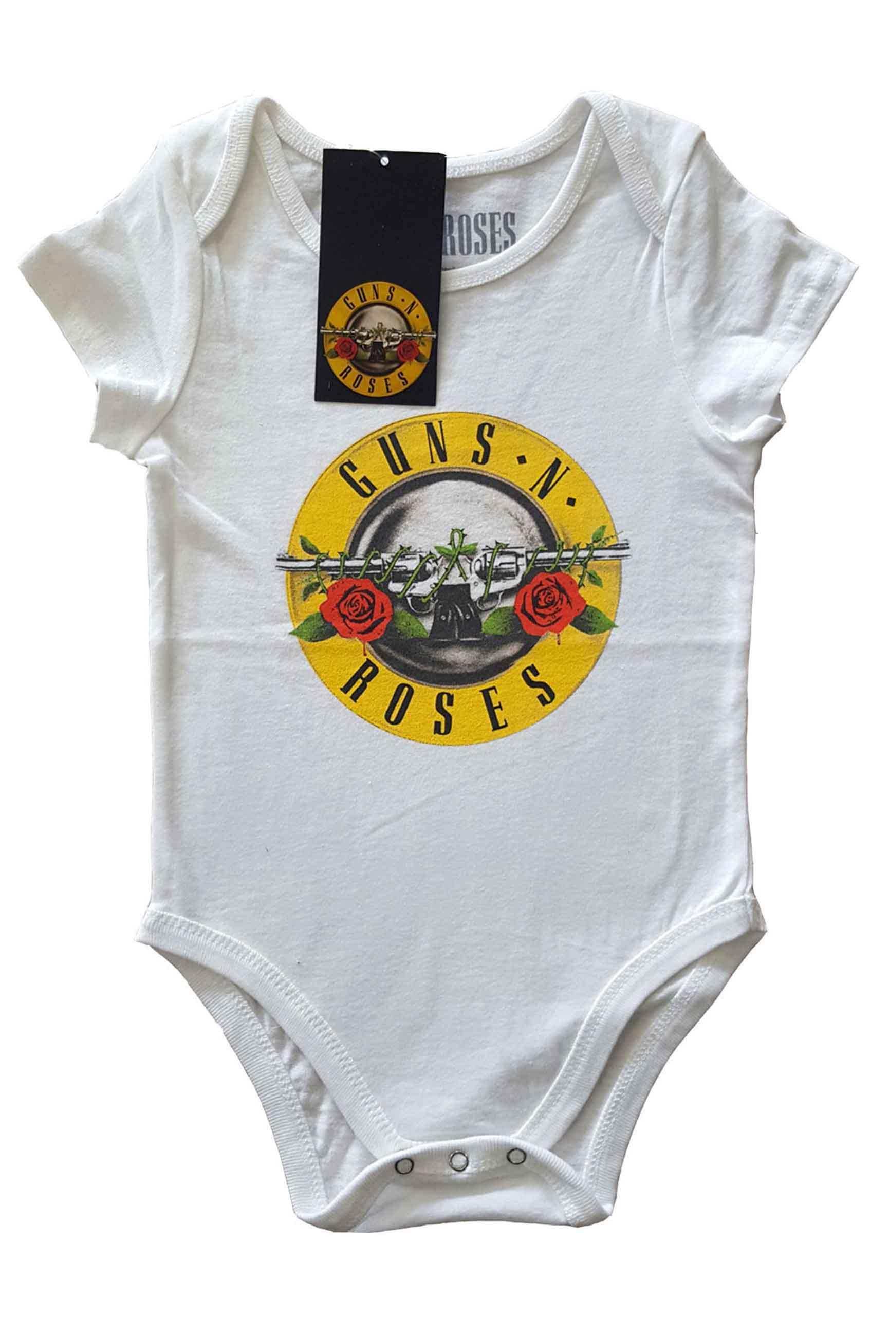 Guns N' Roses Baby Grow Classic Band Logo new Official White 0 to 24 Months